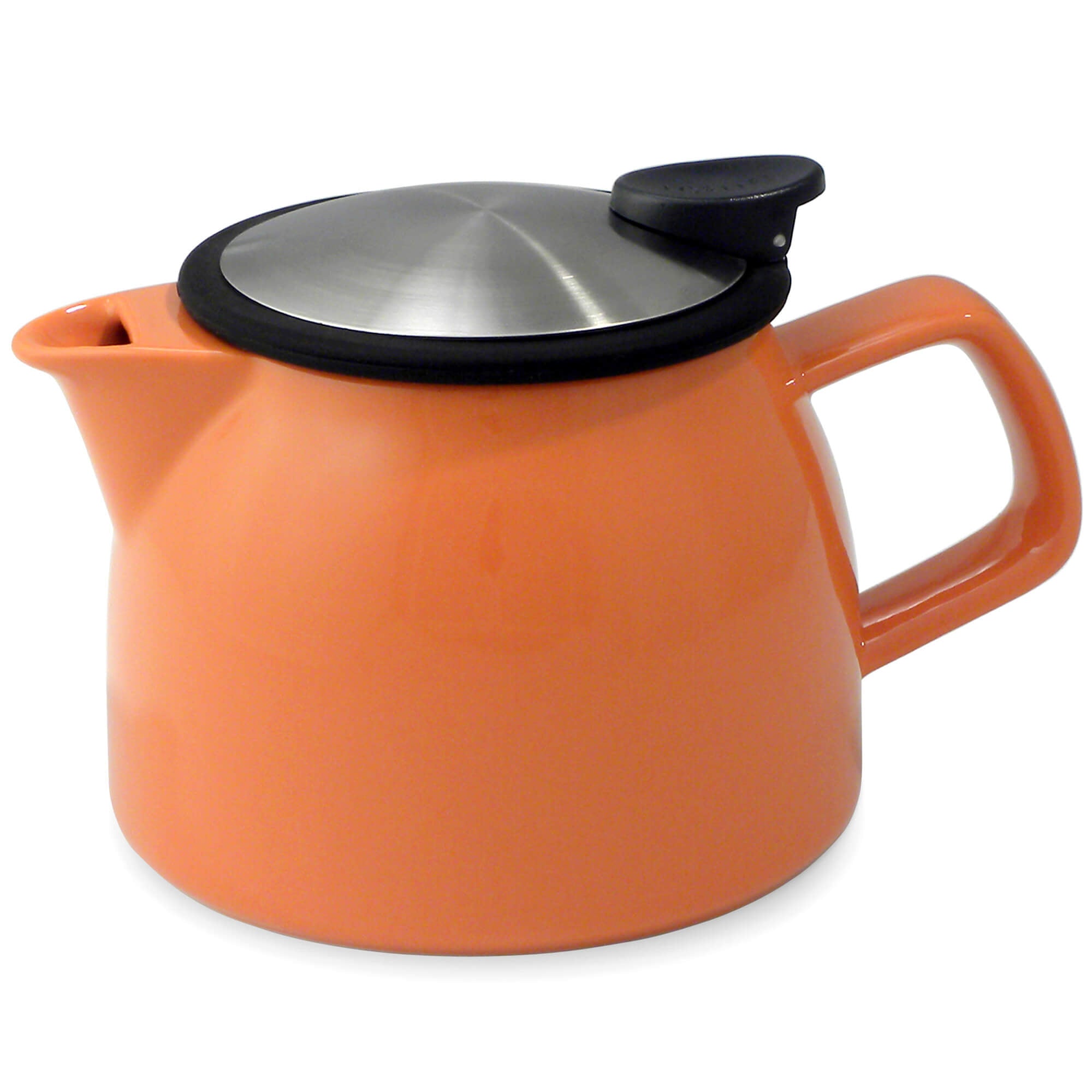 Orange 16 Ounce Bell Ceramic Teapot from FORLIFE 