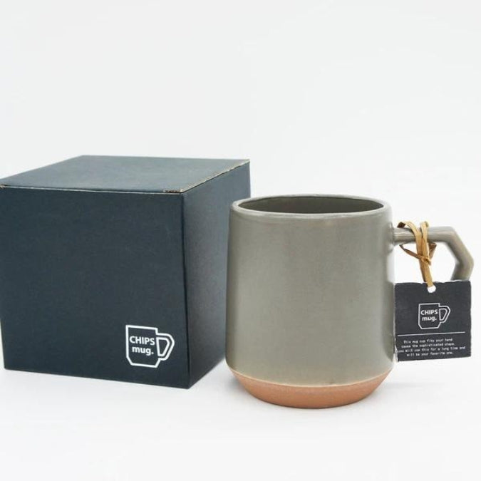 Matte Gray Chips Mug from Japan