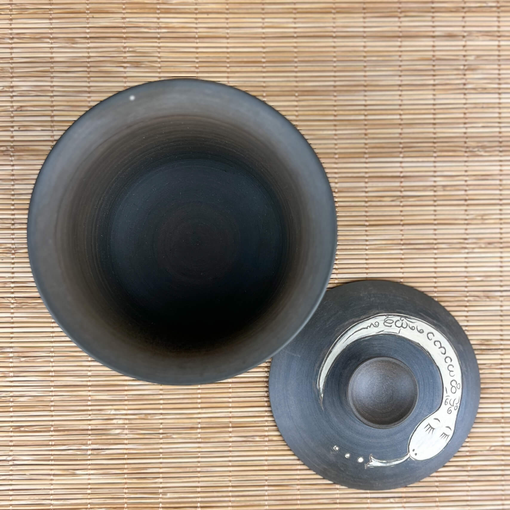 Dai Pottery Gaiwan Overhead View