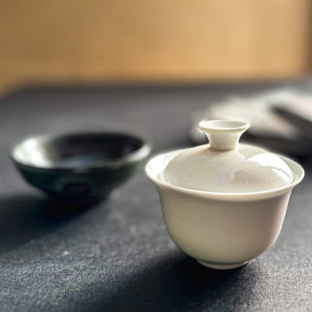 Vintage 1980s Dehua Porcelain Gaiwan