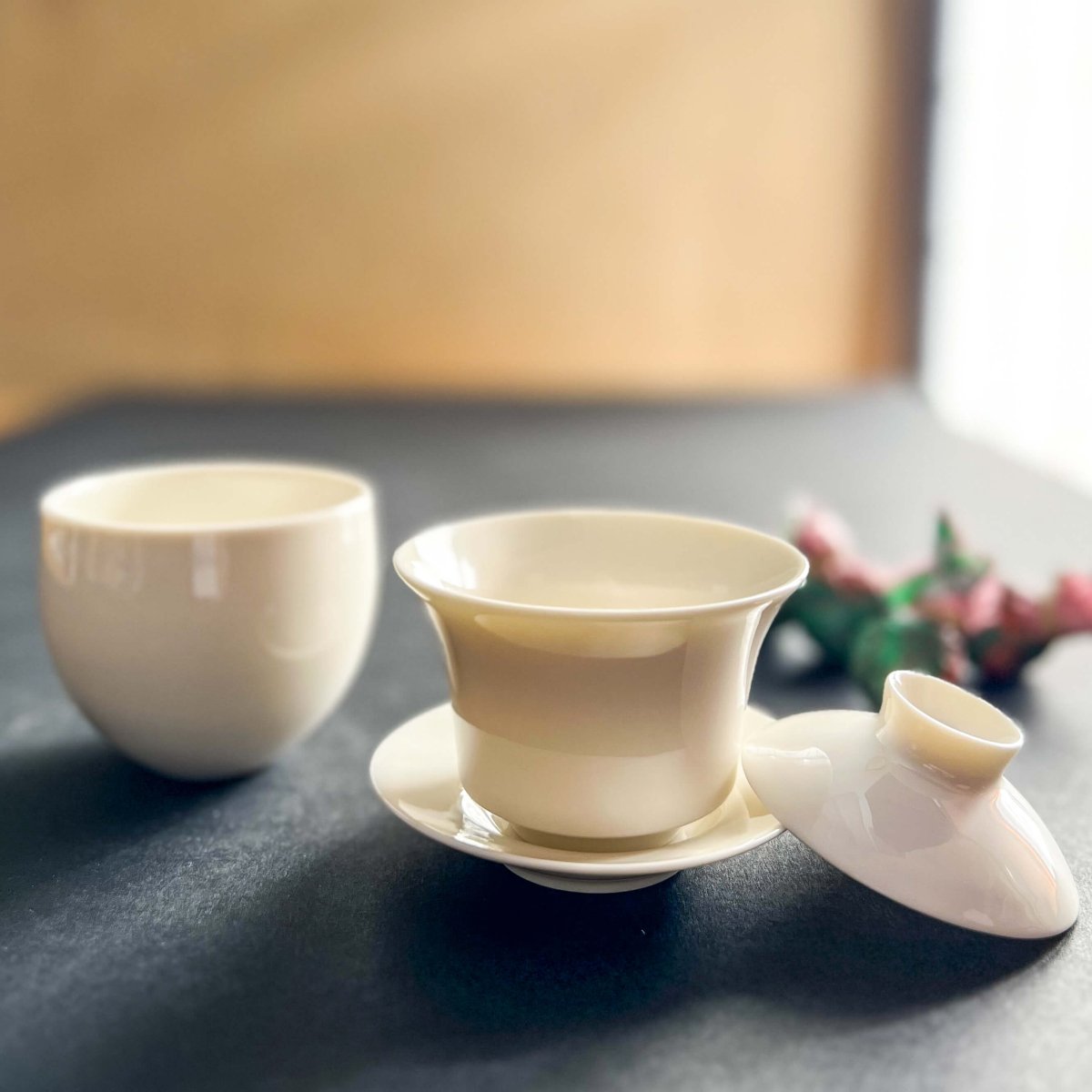 Porcelain Gaiwan and Cup Starter Set