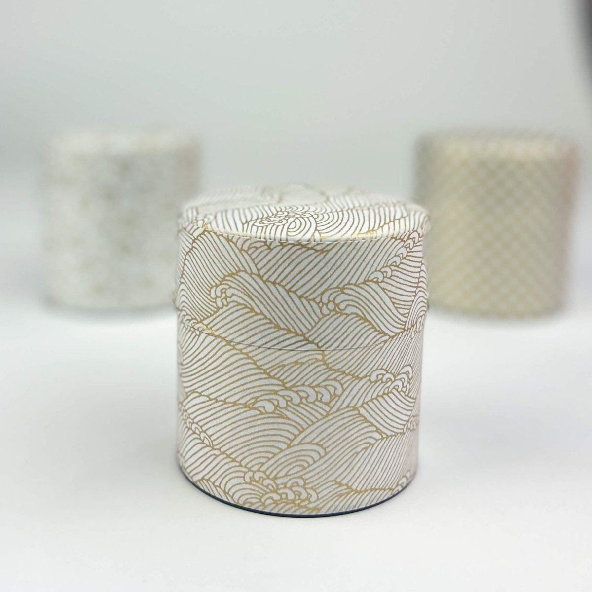 Washi Paper Japanese Tea Caddy - Gold Collection